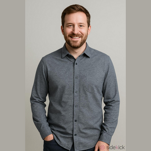 Coolibar Navy Button Down Shirt Men's XXL